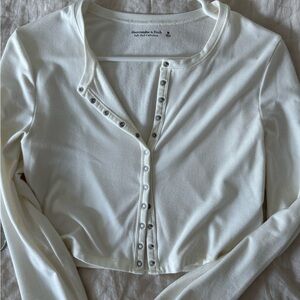 Abercrombie button front top